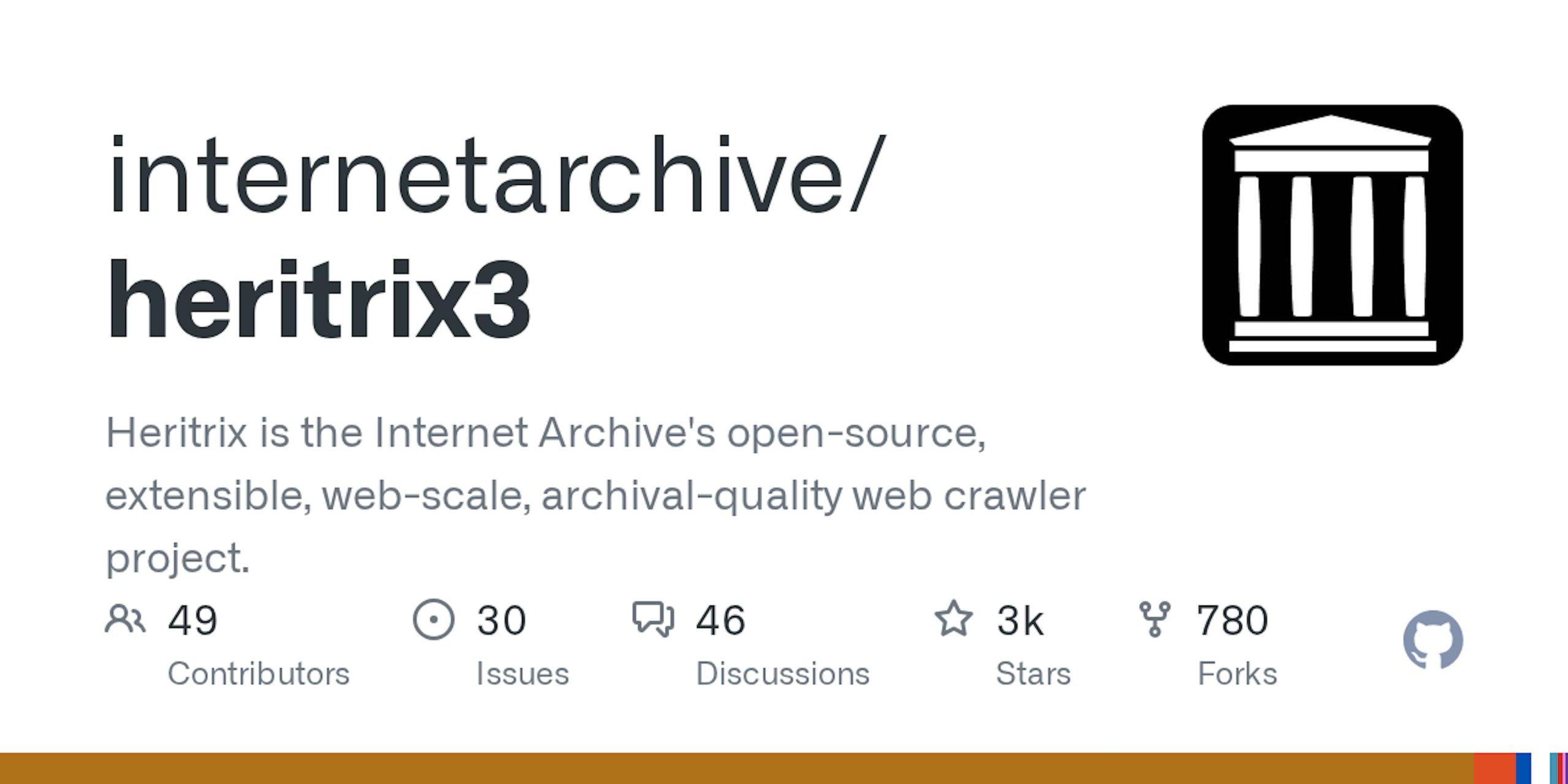 GitHub repository of heritrix